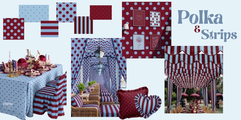 Polka & Stripes - A Playful Pattern Story for Modern Event Décor