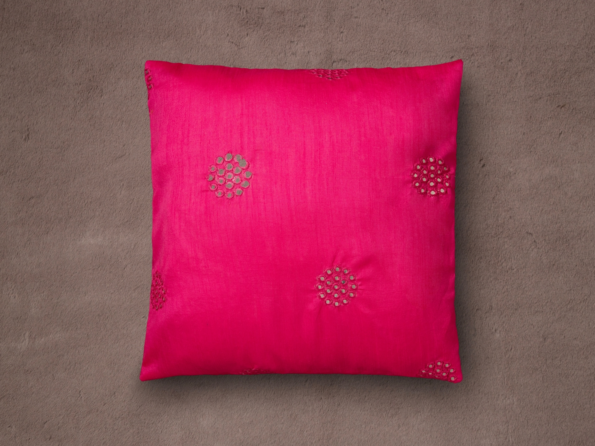 Mirror work cushion