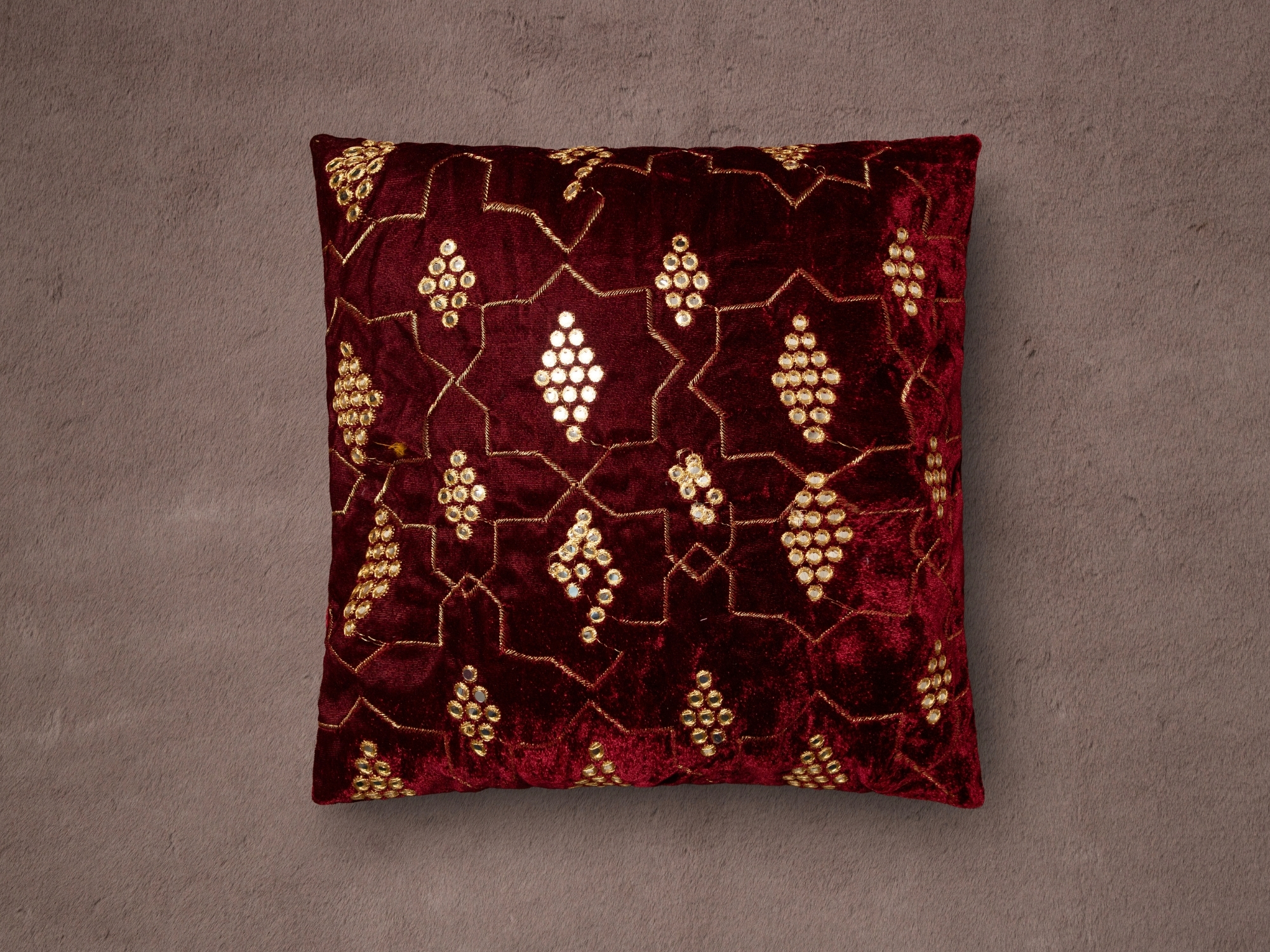 Mirror Work  Cushion