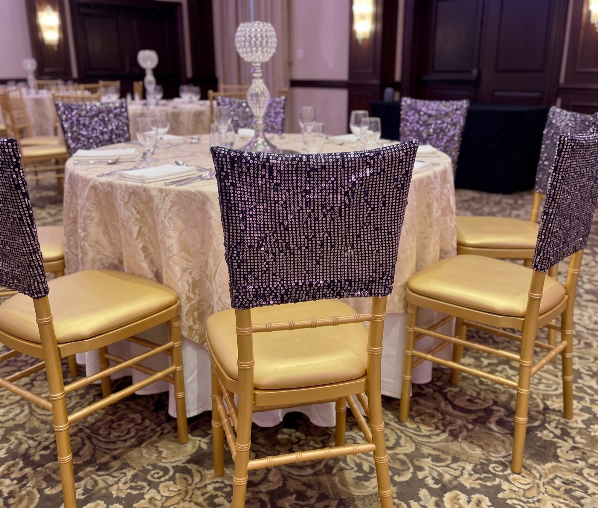 Sequin Shine Chair Cover