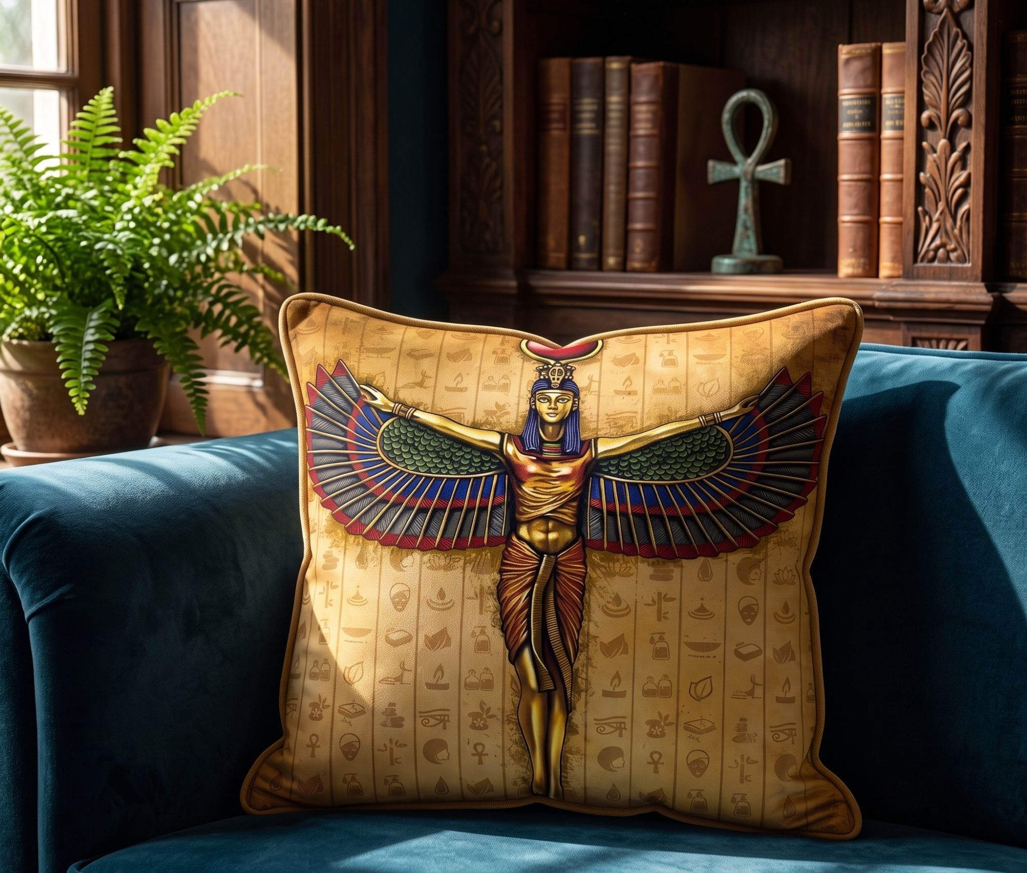 Egyptian Print Cushion