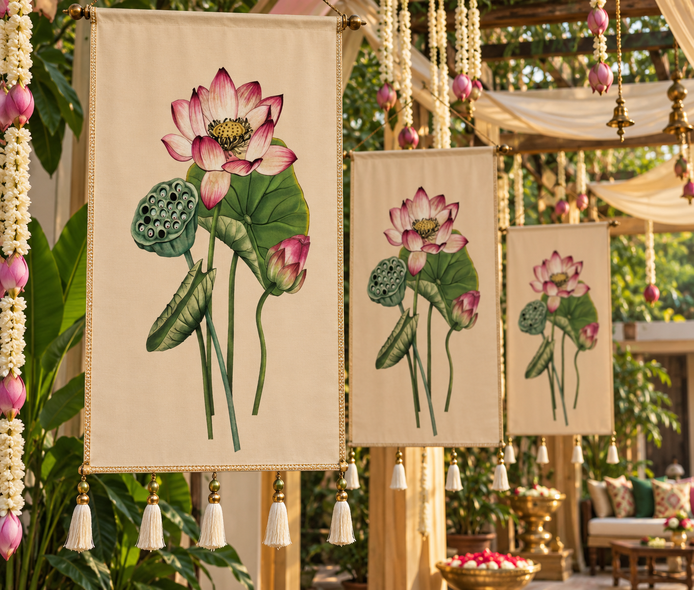 Lotus Bloom Bunting